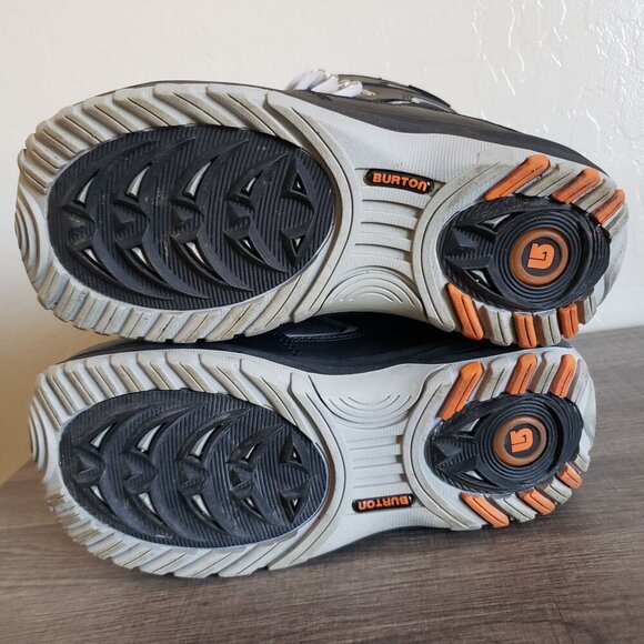Burton Fader Matrix 2 Lace Snowboarding Boots Black/Grey/Orange Size Men's 8 - Picture 10 of 12